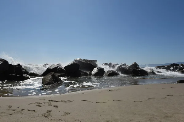 Lunga esposizione girato sulla spiaggia di Venezia a Los Angeles — Foto Stock