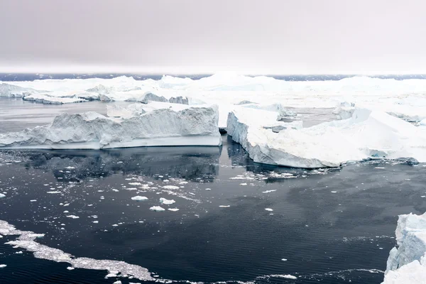Ijsbergen smelten met de dag Stockafbeelding