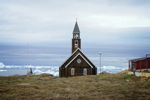 Hatalmas gleccserek a icefjord Ilulissat, Grönland, a Jeges-tenger — Stock Fotó