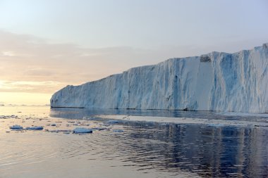 buzdağları Ilulissat buz, Grönland Kuzey Buz Denizi üzerinde