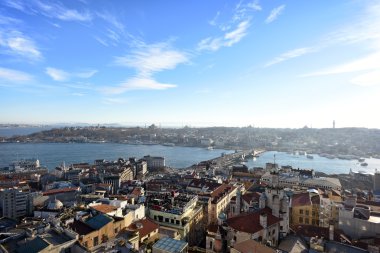 Istanbul hava görünümünün günbatımı Zamanı