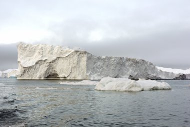Ilulissat buz, Grönland Kuzey okyanusa buzullar yanıyor