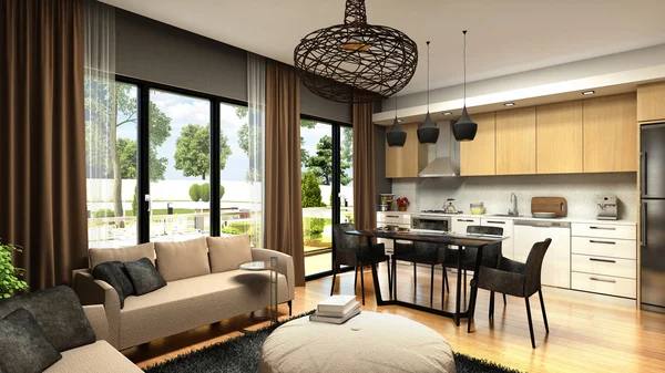 3D render konut daire