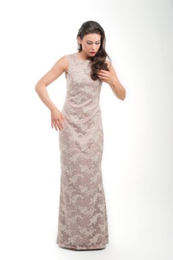 güzel genç moda model Studio poz