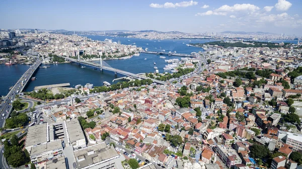 Letecký pohled na Istanbul — Stock fotografie