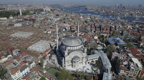 Letecký pohled na město Istanbul — Stock fotografie