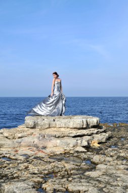 buzlu poz güzel genç moda kadın