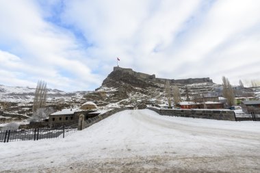 Kars Kalesi kış sezonu kar altında