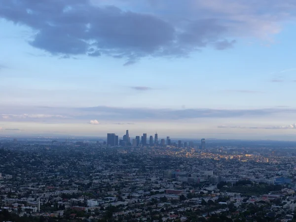 Vista de Los Ángeles desde la colina — Foto de Stock