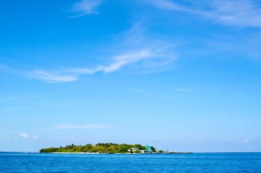 Güzel doğa ve deniz, Maldivler cennet Adaları