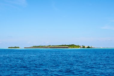 Güzel doğa ve deniz, Maldivler cennet Adaları