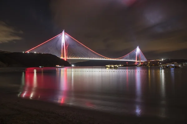 New bosphorus bridge of Istanbul, named Yavuz Sultan Selim — Stock Photo, Image