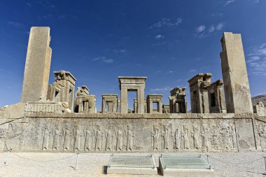 Tarihi anıtlar persapolis, Şiraz, İran'ın. 13 Eylül 2016.