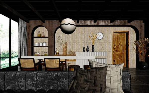 Rendering Caffè Lusso Tea House — Foto Stock