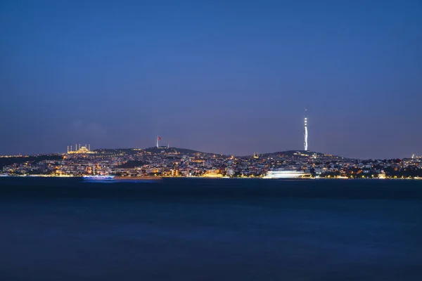 Istanbul Bosphorus View Sunset Longexposure — Stock Photo, Image