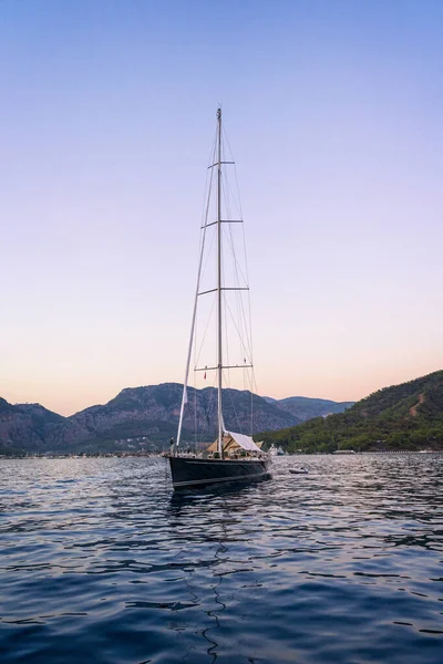 Prachtig Landschap Met Luxe Jachten Gocek Baaien — Stockfoto