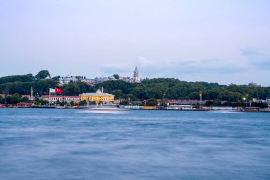Istanbul Boğaz manzaralı gün batımında