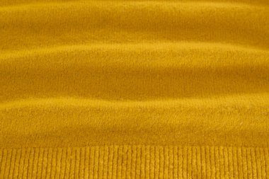 Sarı yün kumaş, yumuşak rahat kumaş moda renkte.