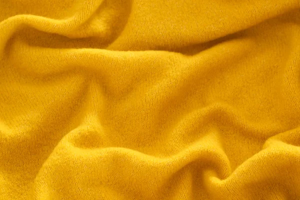 Paño Lana Amarillo Suave Tela Acogedora Color Moda — Foto de Stock