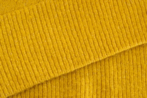 Pano Amarelo Tecido Macio Acolhedor Cor Moda — Fotografia de Stock