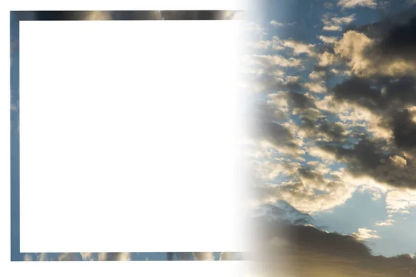 Grafik elementlerle dolu bulutlu ufuk çizgisi arka planı. Cennet arkaplanı, cennet atmosferi