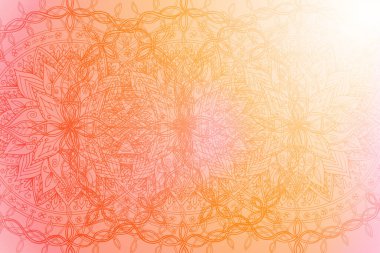 Mandala elementi ile renkli bir geçmiş. Klasik dekoratif elementler. İslam, Arap, Hint, Osmanlı motifleri.