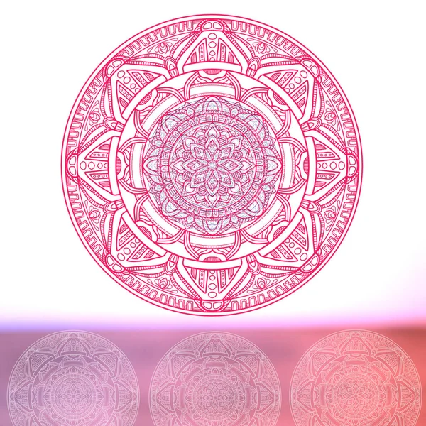 Fundal Colorat Element Mandala Elemente Decorative Epocă Islamul Arabă Indian — Fotografie, imagine de stoc
