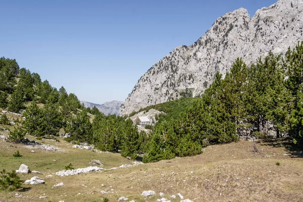 Albanese Bergalpen Berglandschap Schilderachtig Uitzicht Bergen Zomer Albanees Natuurpanorama — Stockfoto