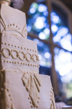 Gatsby veya art deco düğün pastası