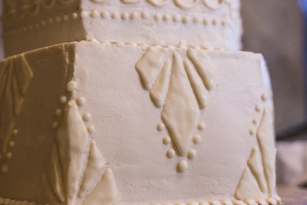 Art deco ou Gatsby detalhe bolo de casamento — Fotografia de Stock