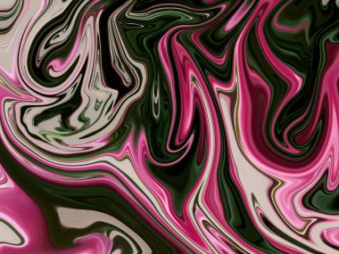 Mermer rengi pembe, yeşil, beyaz, soyut arka plan ve ıslak efekt. Sıvı mermer desen.