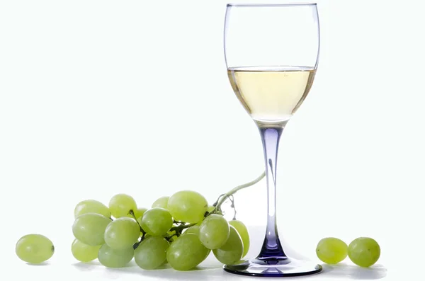 Vino y uvas — Foto de Stock