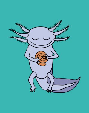 Amfibi renkli çizimi