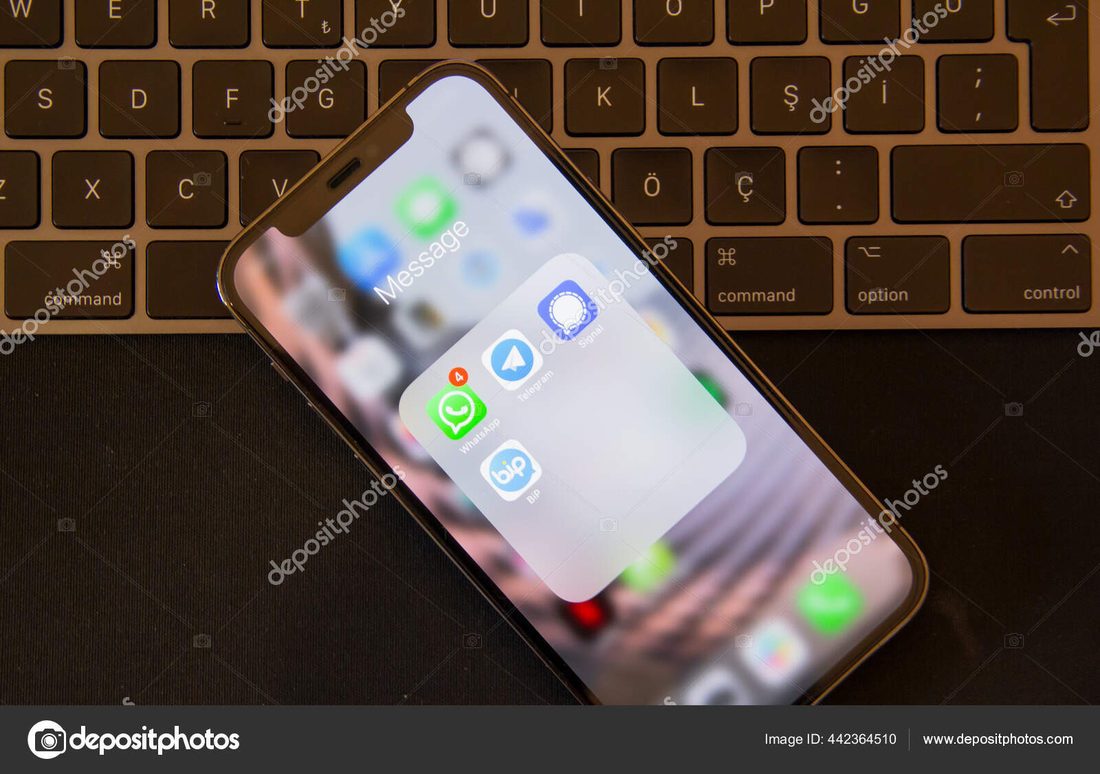 Message Apps Приложение Чата Социальных Сетях Whatsapp Signal.