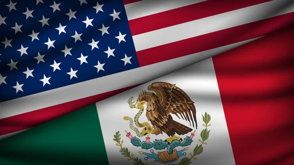 ABD ve Meksika 'nın iki bayraklı yüksek kaliteli geçmişi var.