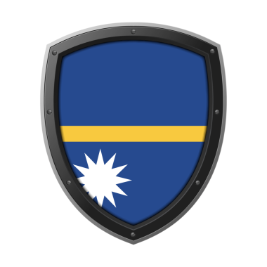 NAURU Kalkan Amblemi, NAURU Bayrak Rozet Simgesi Metalik Koruyucu Çerçeve, Yüksek Kaliteli Şeffaf PNG Tasarımı