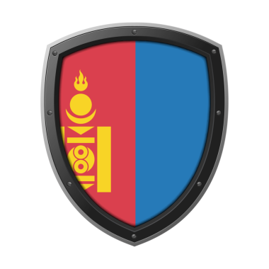 MONGOLIA Kalkan Amblemi, MONGOLIA Bayrak Rozet Simgesi Metalik Koruyucu Çerçeveli, Yüksek Kaliteli Şeffaf PNG Tasarımı