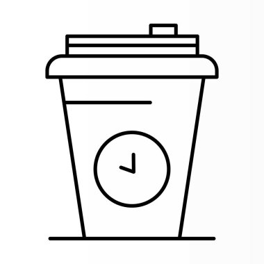 Saat Yönetimi, Üretkenlik ve Çalışma Verimliliğini Sembolize eden Kahve Kupası