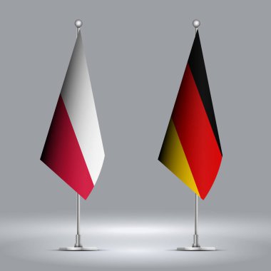 Almanya 'yı temsil eden iki bayrak Polonya' ya karşı Cesetlerde Bayrak