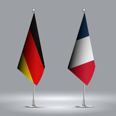 İki Ayakta Bayrak Fransa 'ya karşı Almanya' yı Cesetler Üzerinde Bayraklarla temsil ediyor