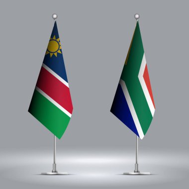 Güney Afrika 'yı temsil eden iki bayrak Namibya' ya karşı Cesetlerde Bayrak