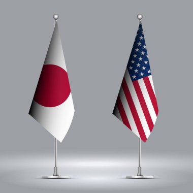 İki Ayakta Bayraklar ABD 'ye karşı Japonya' yı Cesetler Üzerinde Bayraklarla temsil ediyor