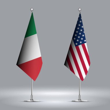 İki Ayakta Bayrak ABD 'ye karşı İtalya' yı Cesetler Üzerinde Bayraklarla temsil ediyor