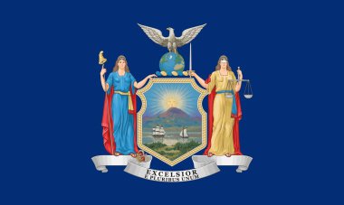 New York Bayrağı, New York Vektör Resimleri Resmi Bayrağı