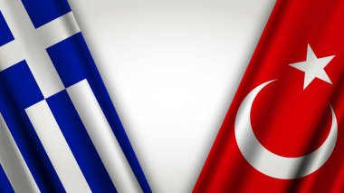 Yunanistan ve Türkiye Kimliği Görüntü Vektörü