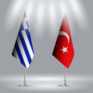 Yunanistan ve Türkiye Kimliği Görüntü Vektörü