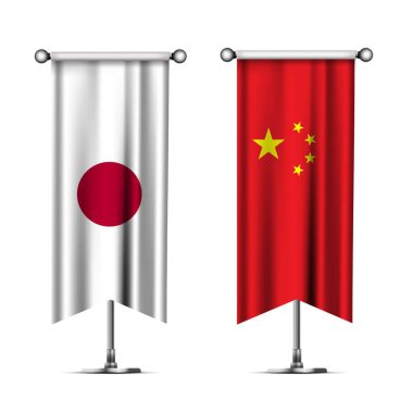 Japonya ve Çin Kimliği Görüntü Vektörü