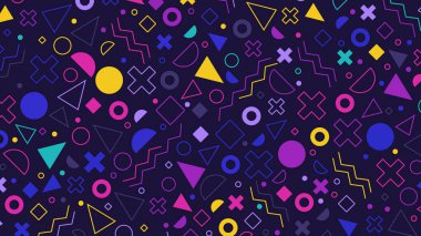 Farklı şekillere sahip güzel renkli arkaplan