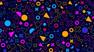 Farklı şekillere sahip güzel renkli arkaplan