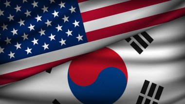 Güney Kore ve ABD 'nin iki bayraklı yüksek kaliteli geçmişi var.
